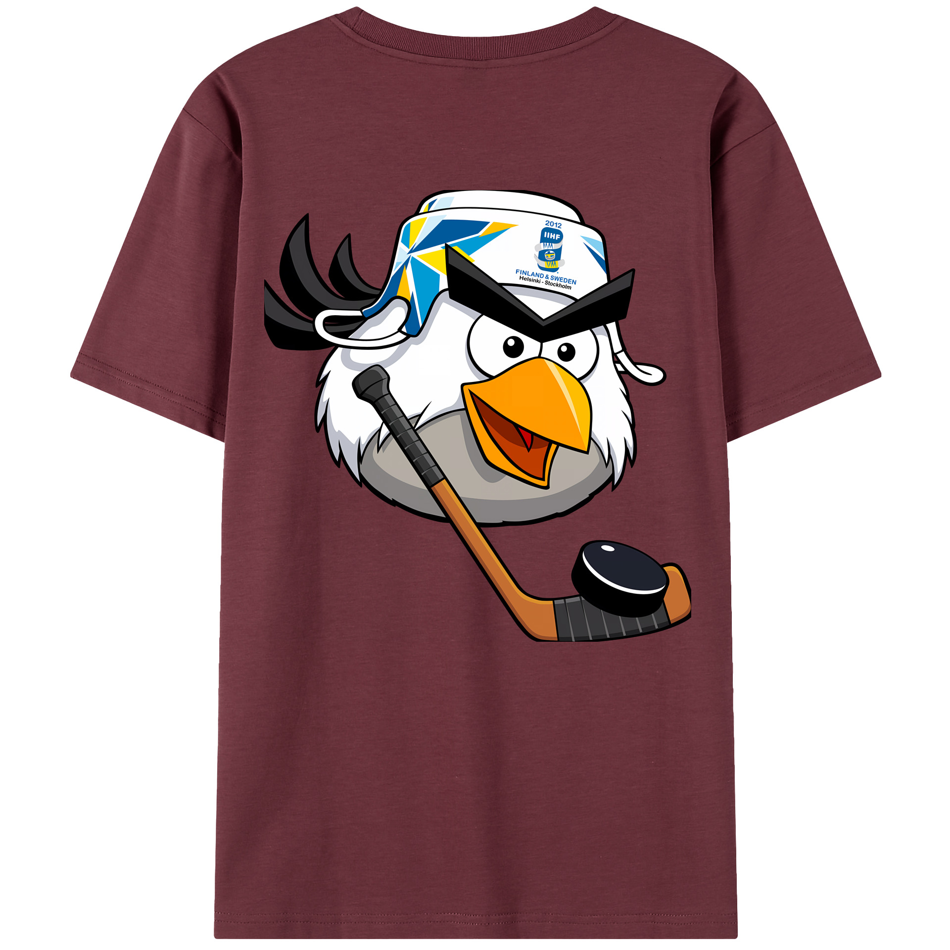 （画像用） Angry Birds アングリーバード 綿100％半袖Tシャツ（背面プリント）